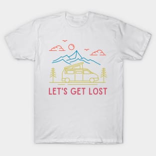 Van Life "let's get lost" T-Shirt